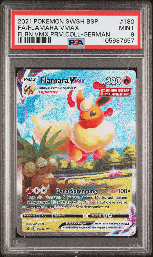 Flamara VMAX 2021 180 PSA 9 - German