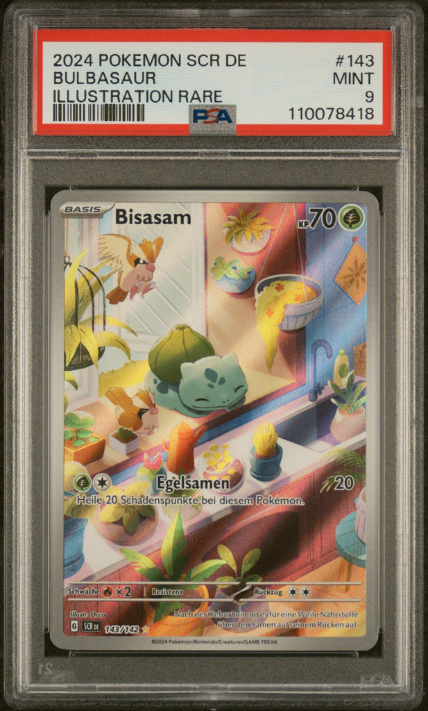 Bisasam 2024 #143 PSA 9 - German