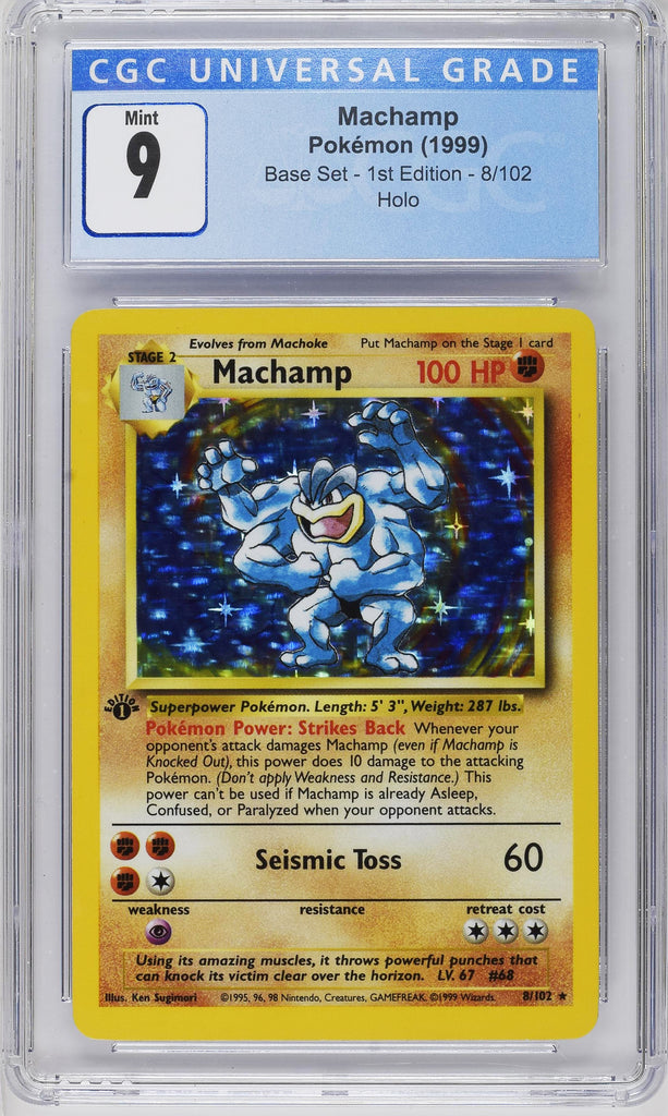 Machamp 1999 #008 1st Edition CGC 9 - Englisch