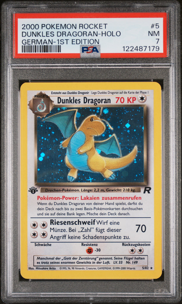 Dunkles Dragoran 1 Edition 2000 5 PSA 7 - German (POP 26)
