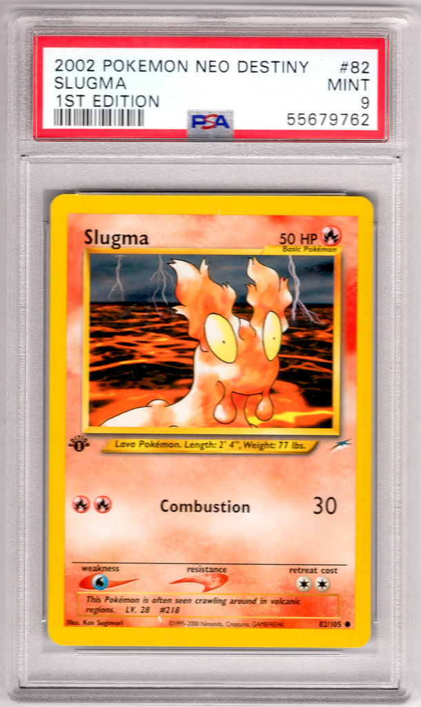 Slugma 1st Ed. 2002 #82 PSA 9 - Englisch
