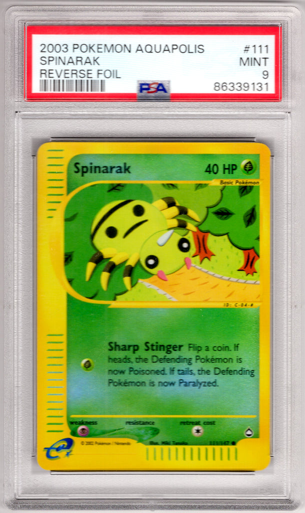Spinarak 2003 #111 PSA 9 - Englisch