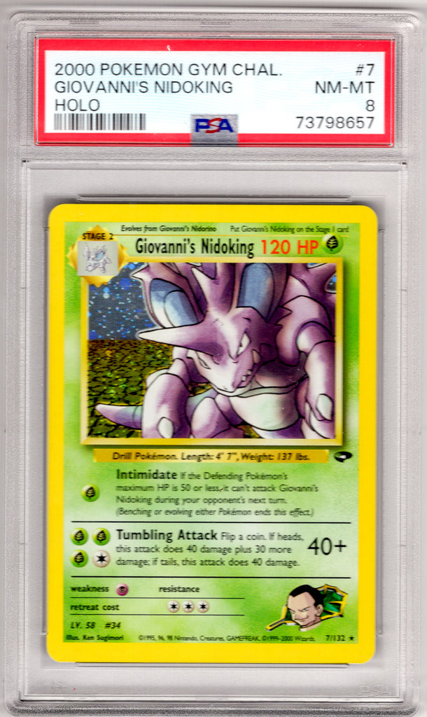 Giovanni's Nidoking 2000 #7 PSA 8 - Englisch