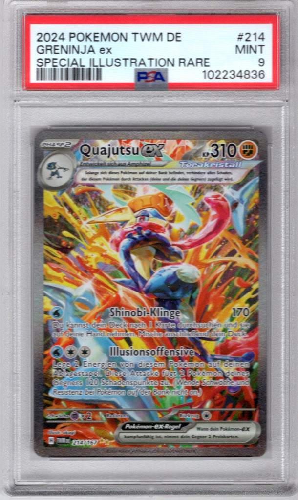 Greninja EX 2024 #214 PSA 9 - German