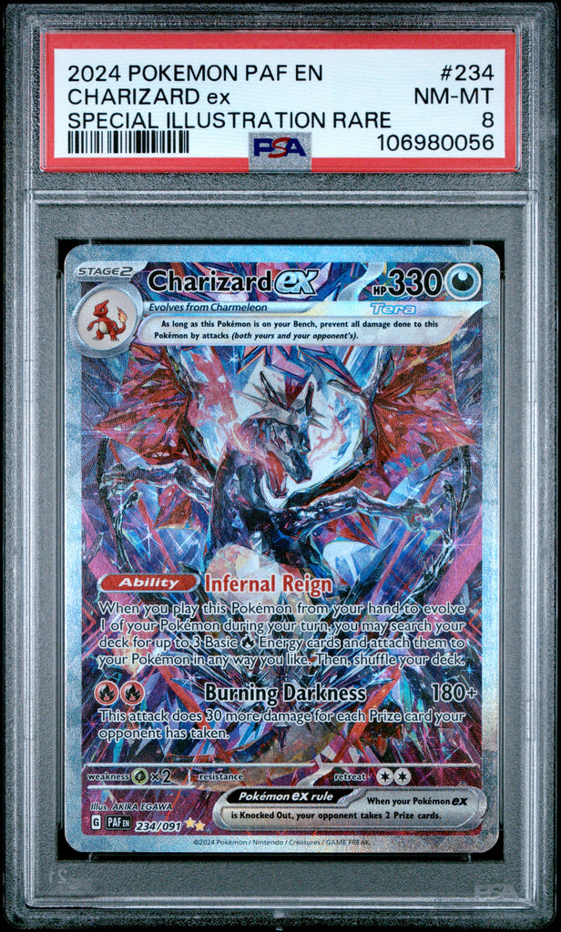 Charizard EX 2024 234 Englisch PSA 8