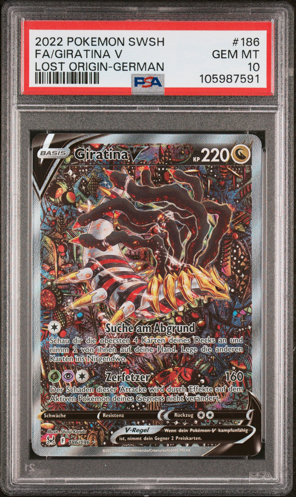 Giratina V 2022 186 German PSA 10