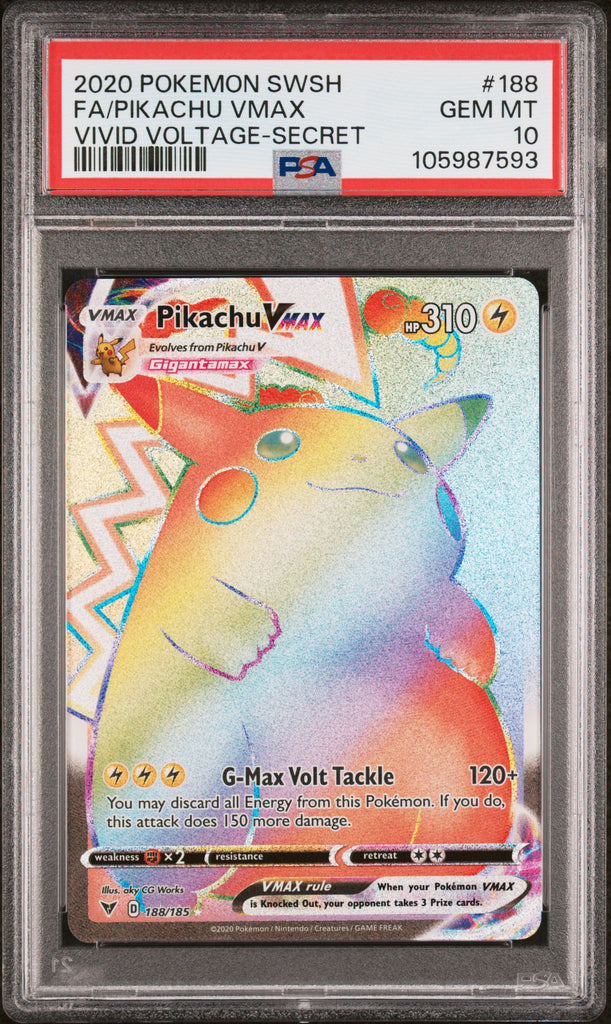 Pikachu VMAX 2020 188 Englisch PSA 10
