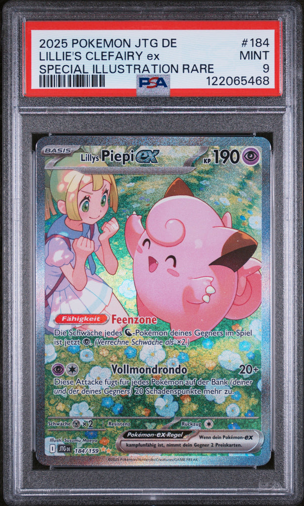 Lillie's Clefairy EX 2025 184 PSA 9 - Deutsch