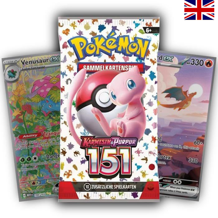 Crimson & Purple - Pokmon 151 Booster Pack - German | Pokmon TCG 2Sleeve Crimson & Purple - Pokmon 151 Booster Pack - German | Pokmon TCG 2Sleeve
