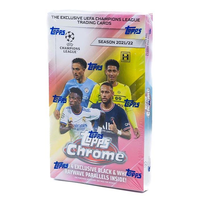 2021/22 Topps UEFA Champions League Chrome Soccer Hobby Box - 2Sleeve