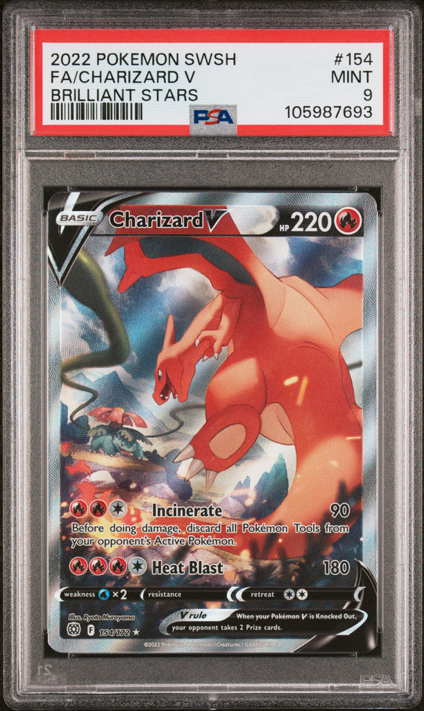 Charizard V 2022 154 PSA 9 - Englisch