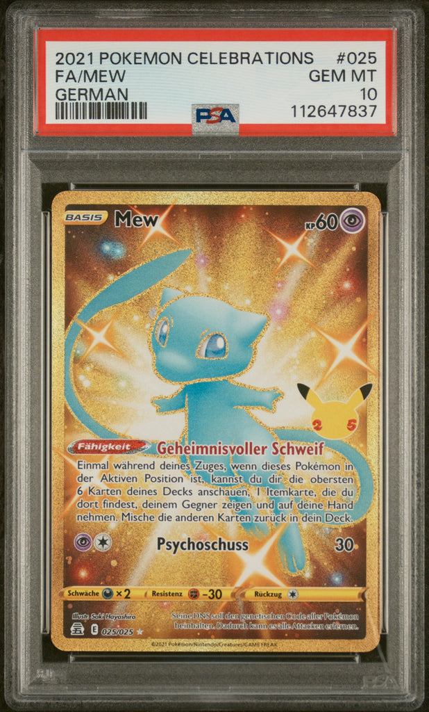 Mew 2021 25 German PSA 10