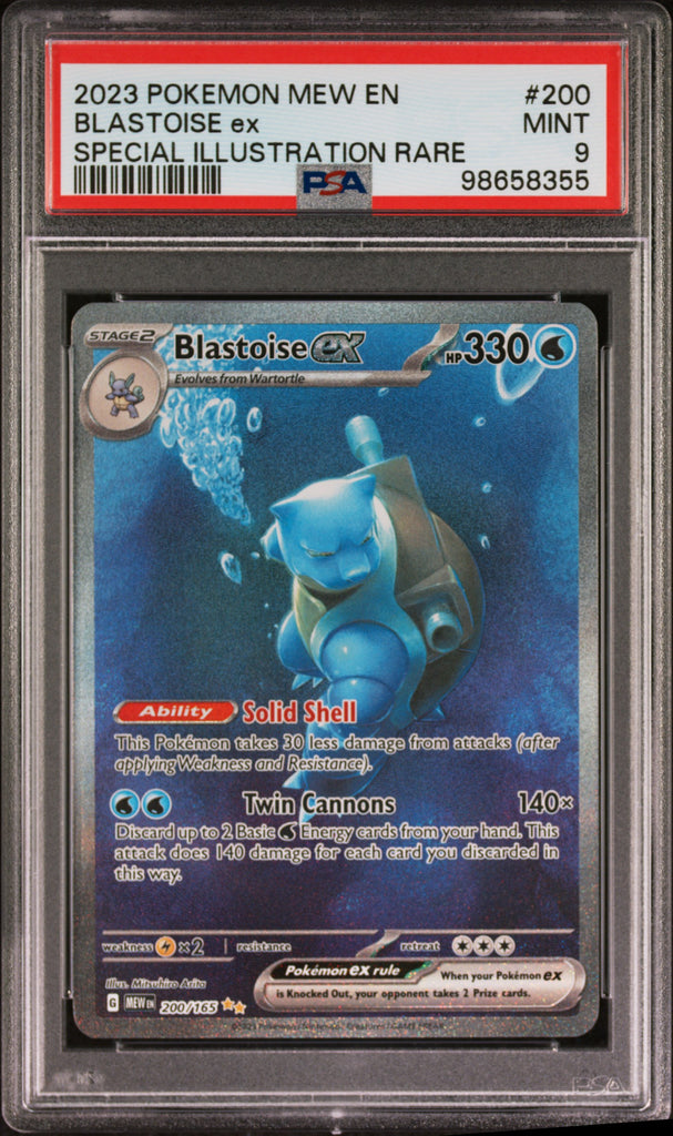 Blastoise EX 2023 200 Englisch PSA 9