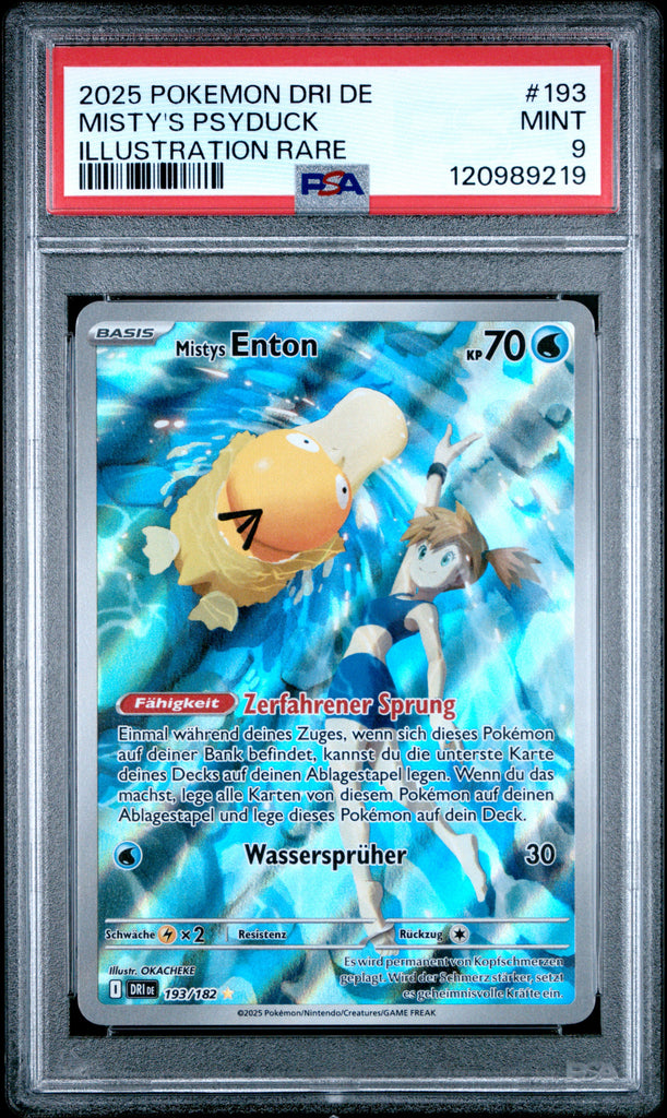 Misty's Psyduck 2025 193 German PSA 9