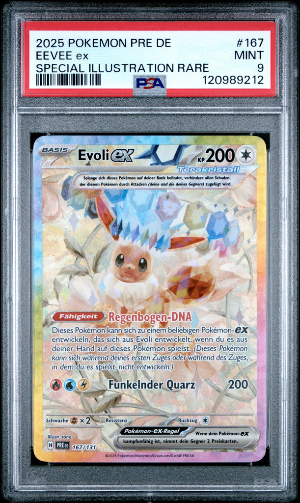 Eevee ex 2025 167 German PSA 9