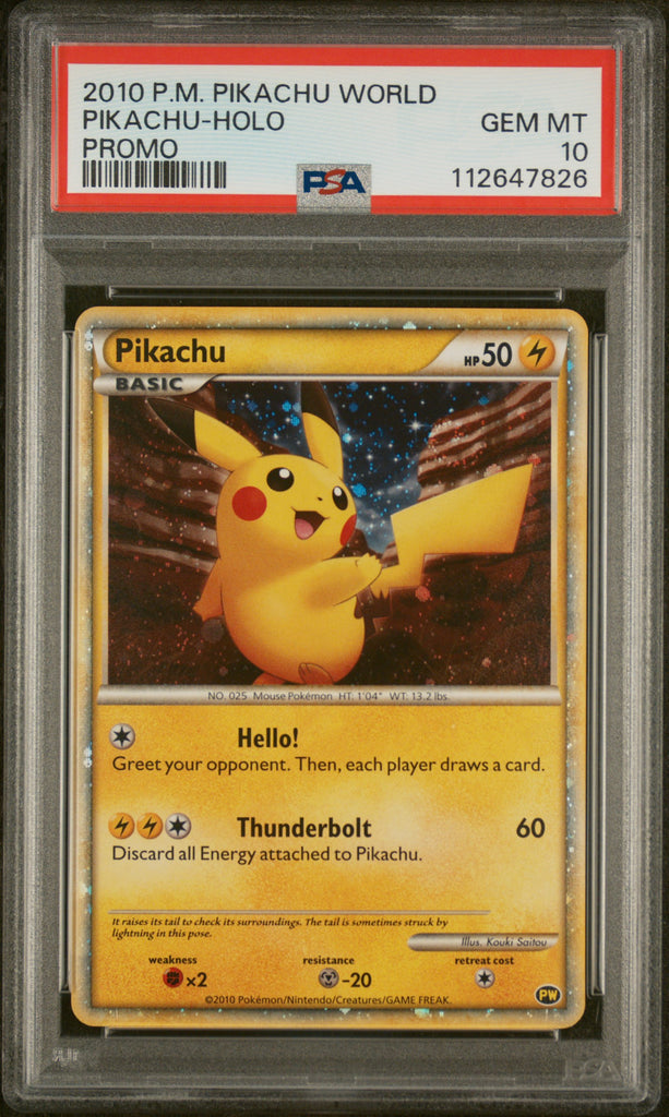 Pikachu 2010 Pikachu World Englisch PSA 10