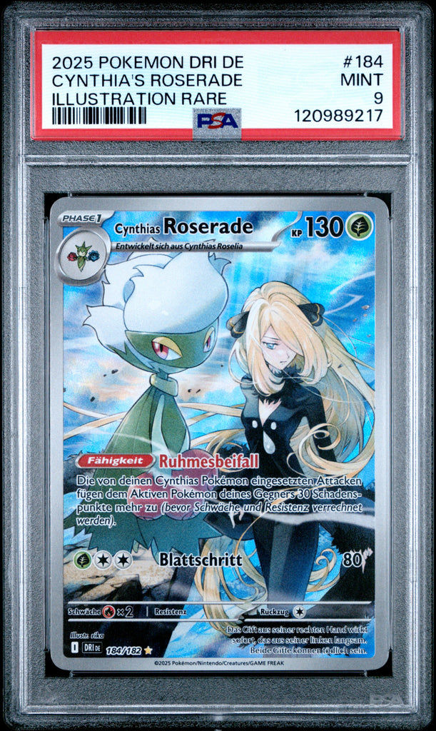 Cynthia's Roserade 2025 184 German PSA 9