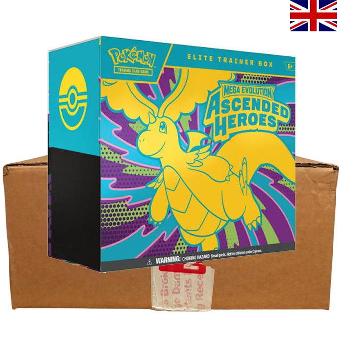 Mega Evolution Ascended Heroes Elite Trainer Box Sealed Case - Englisch