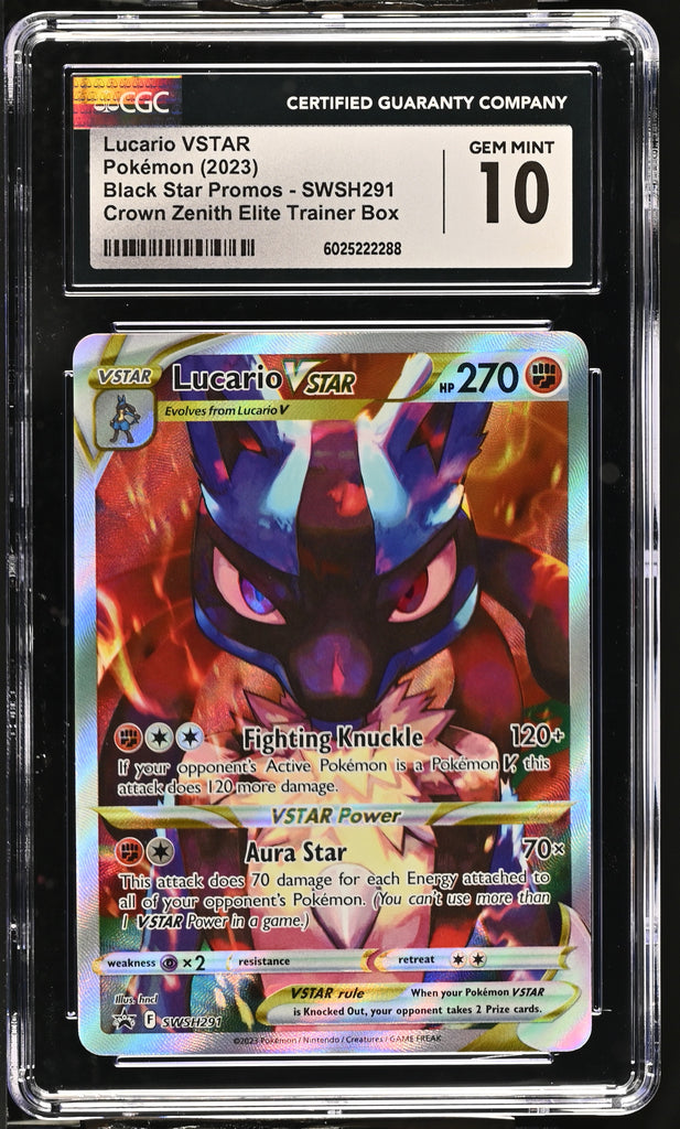Lucario VSTAR 2023 SWSH291 CGC 10