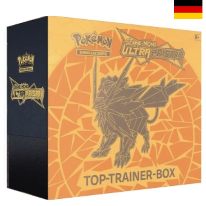 Sun &amp; Moon - Ultra Prisma Dusk Mane Necrozma Top Trainer Box - German