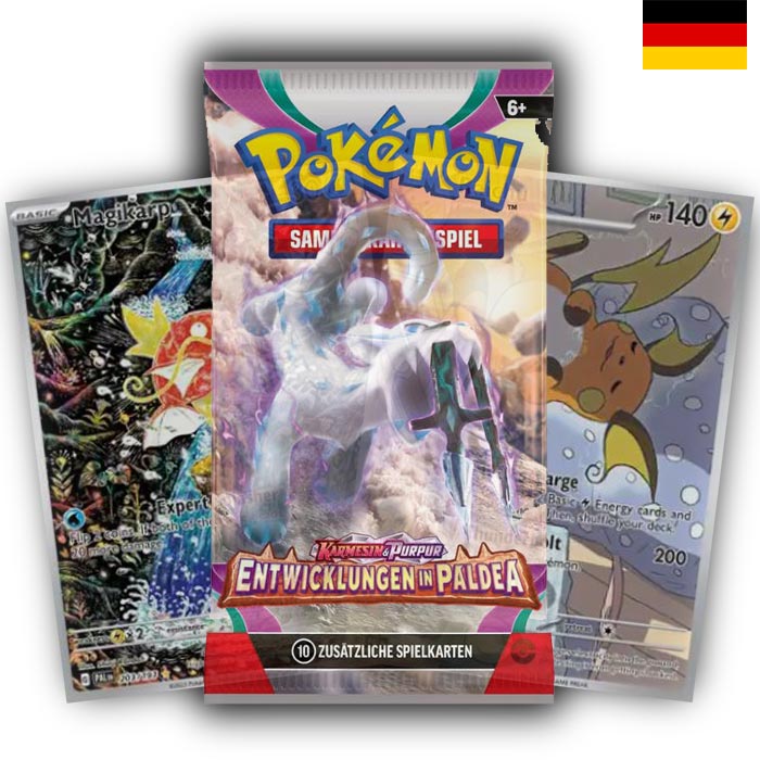 Crimson &amp; Purple - Evolution in Paldea Booster - German