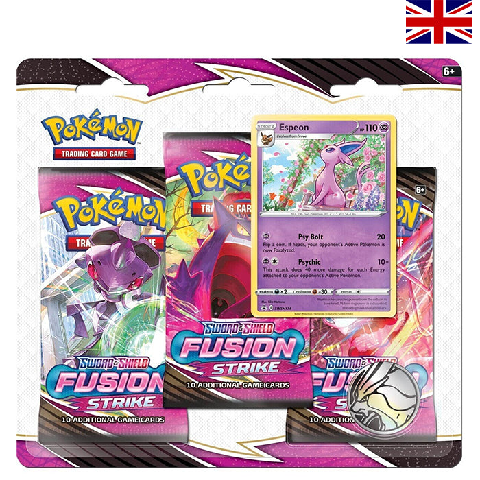 Fusion Strike 3er Blister Espeon - Englisch