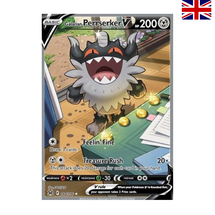 Galarian Perrserker V (LOR 184) - Englisch