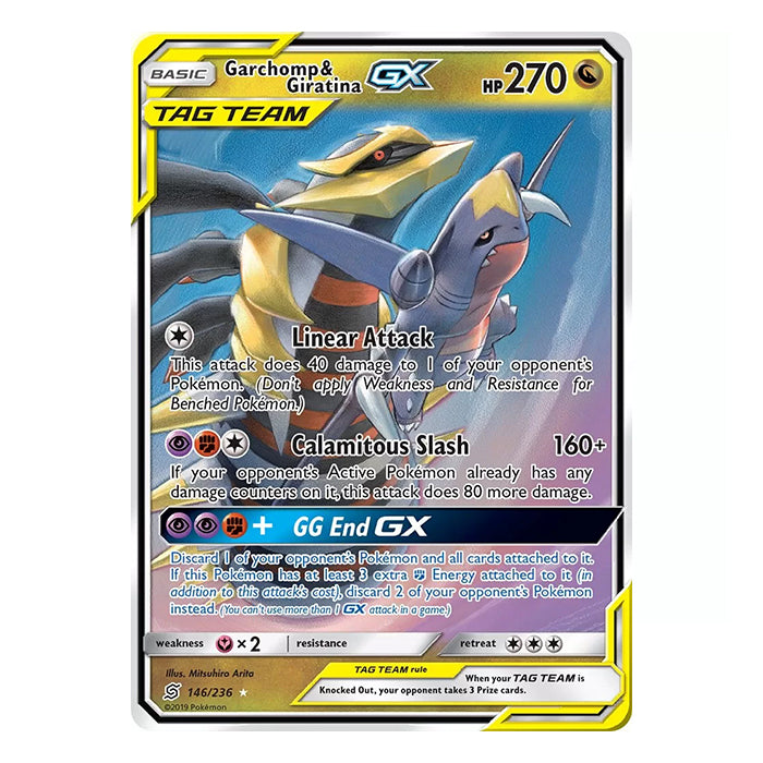 Garchomp &amp; Giratina GX (UNM 146) - German 