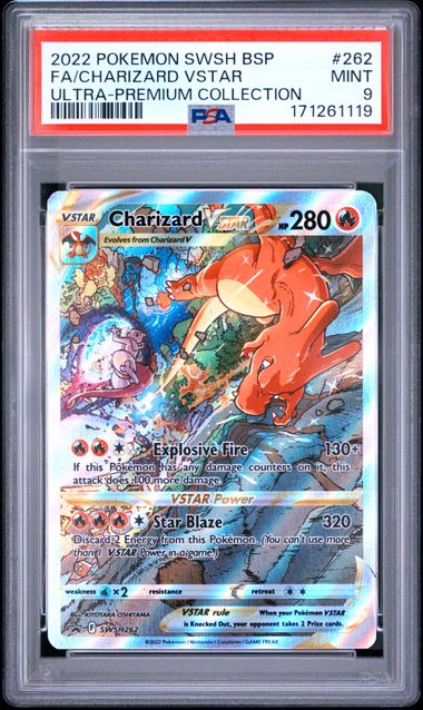 Charizard VSTAR 2022 262 PSA 9 - Englisch
