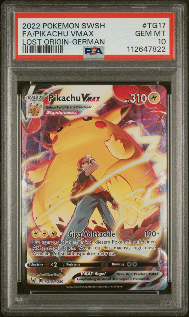 Pikachu VMAX 2022 17 German PSA 10