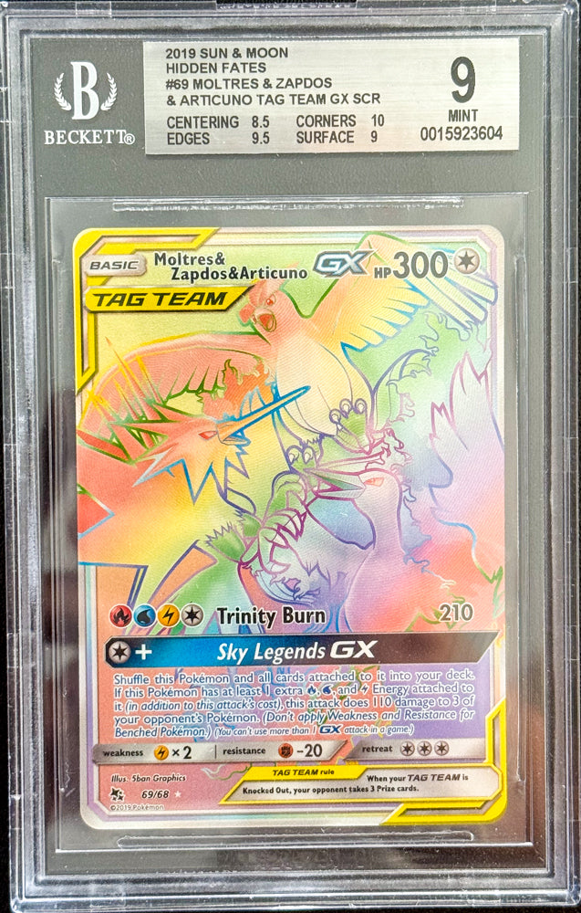 Moltres & Zapdos & Articuno 2019 #69 BGS 9