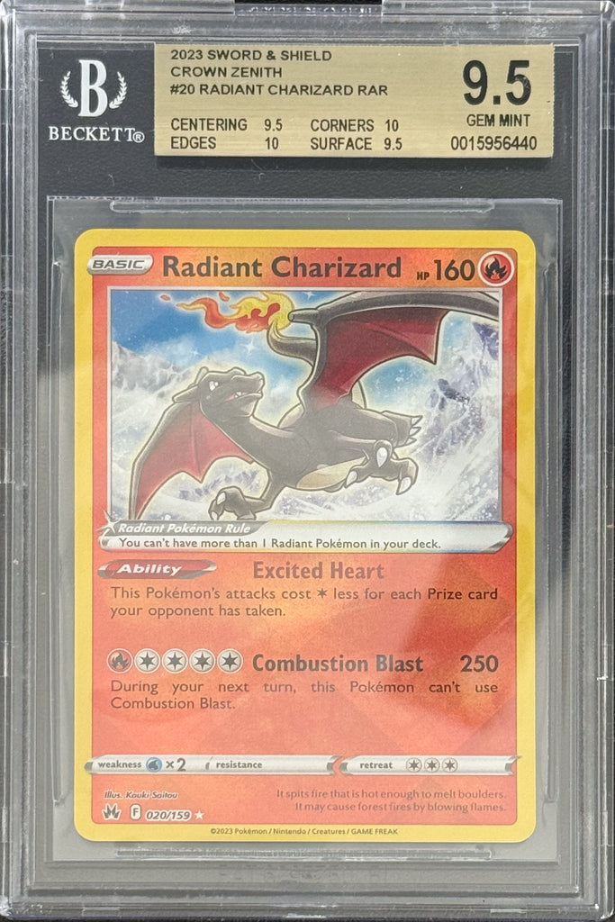 Radiant Charizard 2023 20 Englisch BGS 9.5