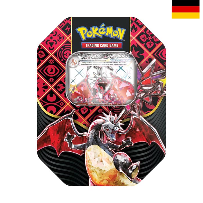 Karmesin & Purpur - Paldeas Schicksale Tin Glurak EX - Deutsch