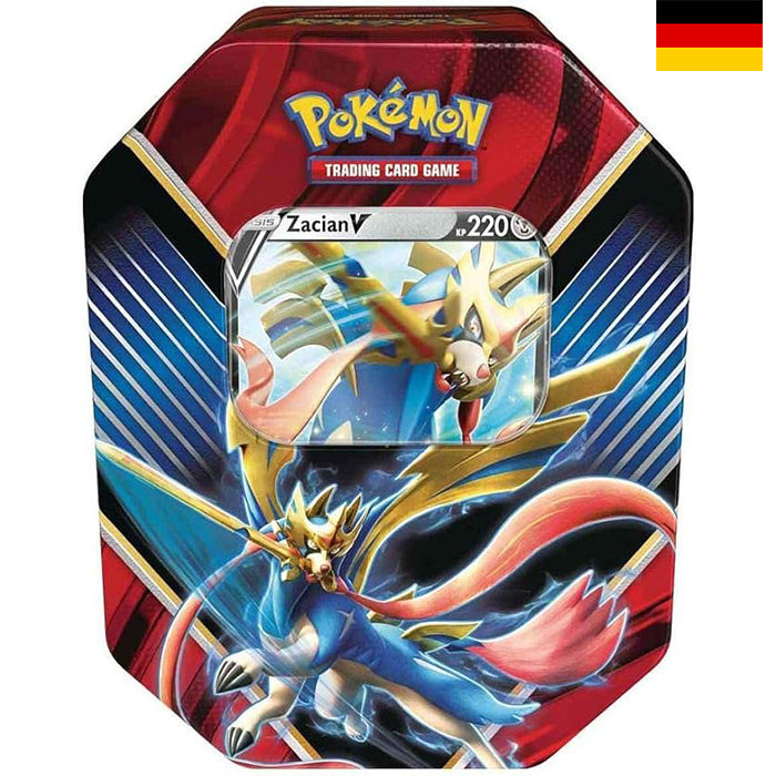 Legends of Galar Tins: Zacian V Tin-Box - Deutsch