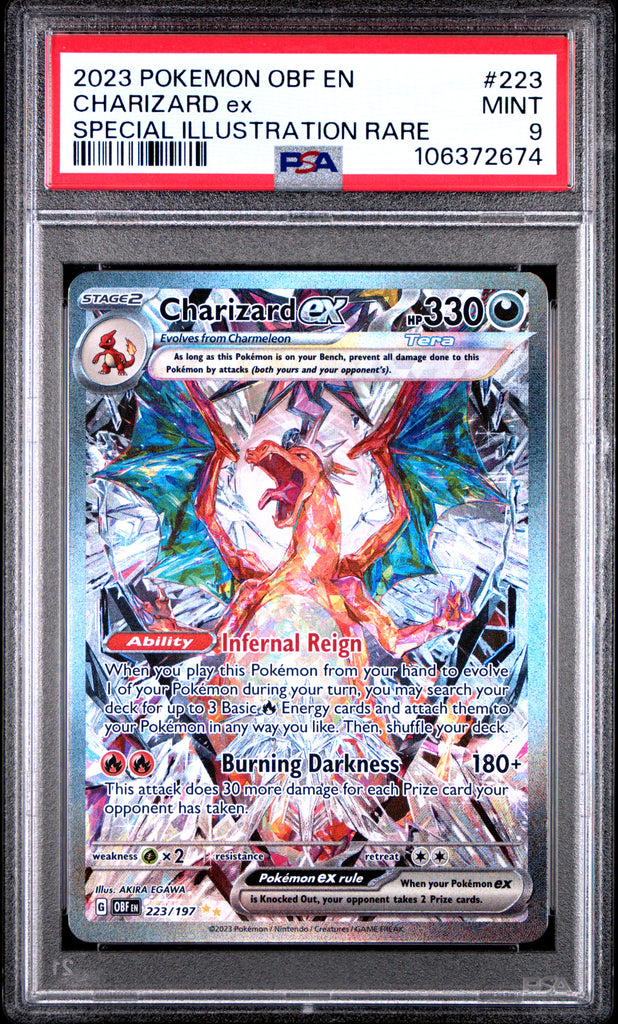 Charizard EX 2023 223 Englisch PSA 9