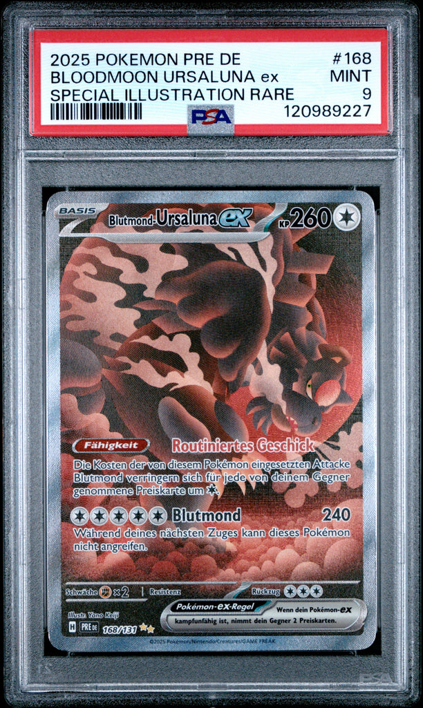 Bloodmoon Ursaluna EX 2025 168 German PSA 9