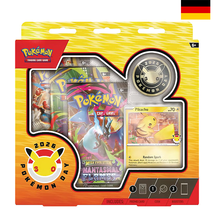 Mega Enwicklung Pokemon Day 2026 Kollektion - Deutsch
