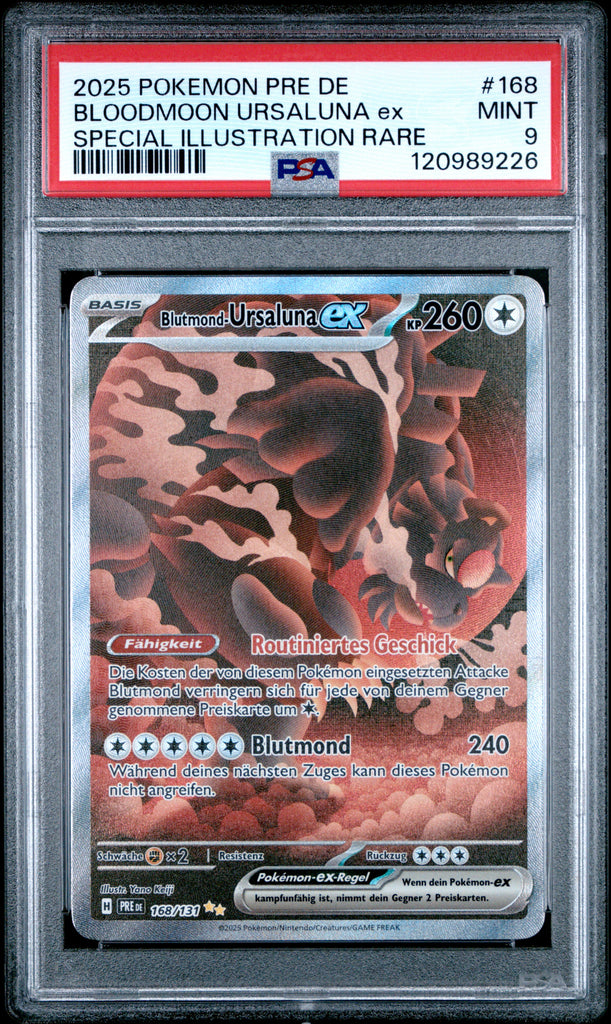 Bloodmoon Ursaluna EX 2025 168 German PSA 9