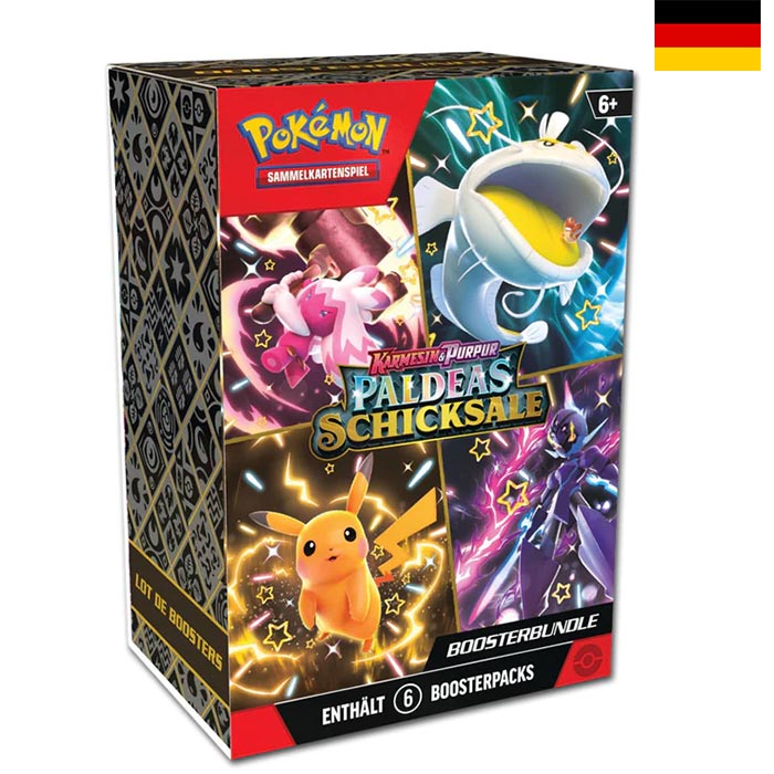 Karmesin & Purpur - Paldeas Schicksale Booster Bundle - Deutsch