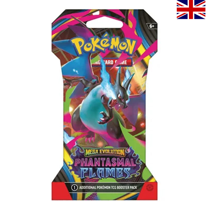 Mega - Phantasmal Flames Sleeved Booster - Englisch