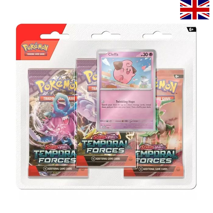 Scarlet & Violet Temporal Forces 3Pack Blister Cleffa - Englisch