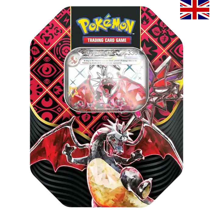 Paldean Fates: Tera Charizard ex Tin - Englisch