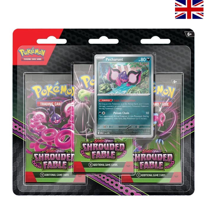 Scarlet & Violet - Shrouded Fable 3er Blister - Englisch