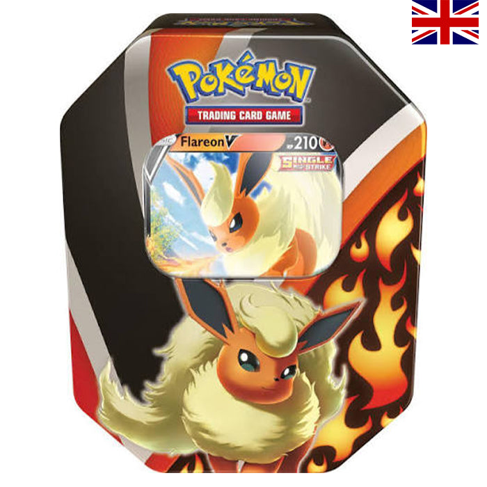 Eevee Evolution Tins: Flareon V Tin - Englisch