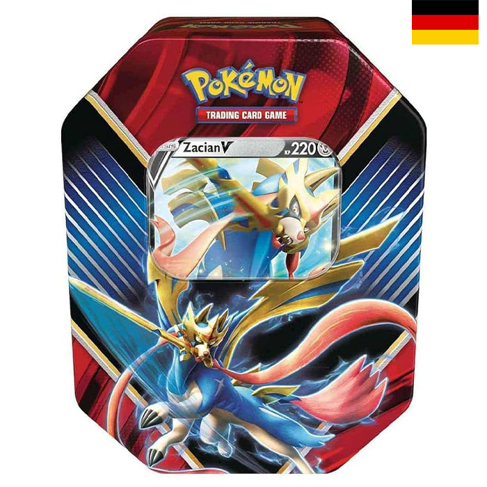 Legends of Galar Tins: Zacian V Tin-Box - Deutsch