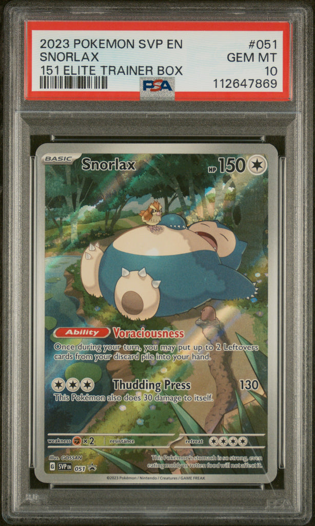 Snorlax 2023 51 Englisch PSA 10