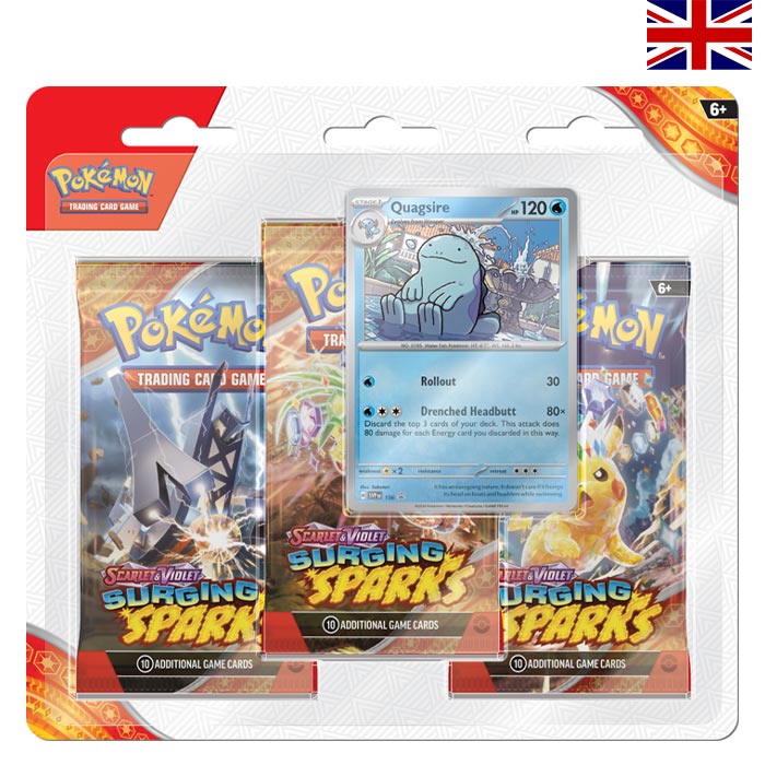 Scarlet & Violet - Surging Sparks 3er Blister - Englisch