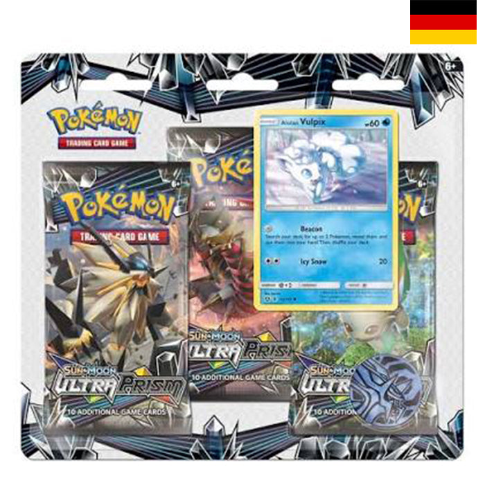 Ultra Prisma: Alolan Vulpix 3-Pack Blister - Deutsch
