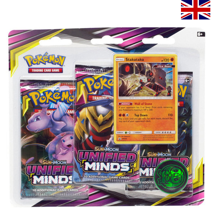 Sun & Moon - Unified Minds: Stakataka 3-Pack Blister - Englisch