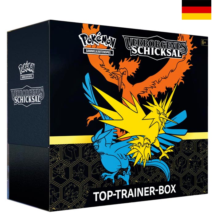 Sun &amp; Moon - Hidden Fates Top Trainer Box (DE)